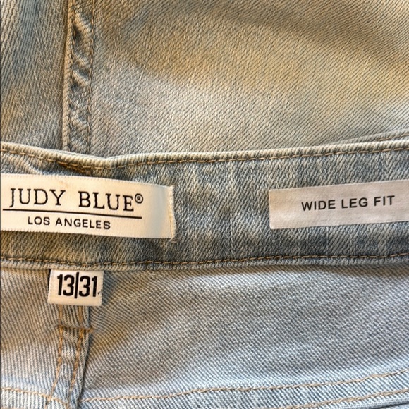 Judy Blue Faded Blue Wide Leg Jeans #589 - Picture 5 of 11